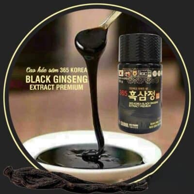 [CHUYÊN SỈ CHÍNH HÃNG] Cao Hắc Sâm 365 HÀN QUỐC cô đặc 100% Black Ginseng Extract Gold Hàn Quốc (Hộp 4 Lọ * 250G)