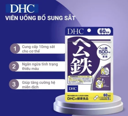 Viên uống bổ xung sắt DHC