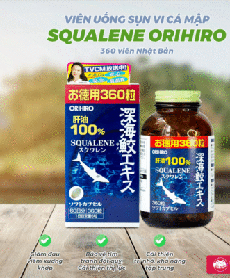 Viên Uống Sụn Cá Mập Squalene Orihiro