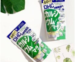 Viên uống DHC Canxi Magie màu xanh lá 60 ngày