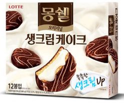 Bánh Mongswell Nhân Kem Lotte Hàn Quốc Hộp 384gr