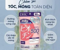 Viên uống hỗ trợ mọc tóc Biotin DHC Sustained Release Biotin 500mcg