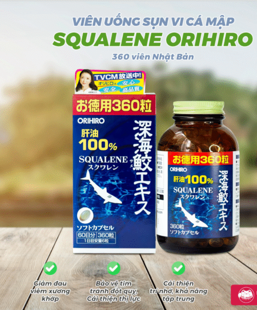 Viên Uống Sụn Cá Mập Squalene Orihiro