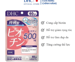 Viên uống hỗ trợ mọc tóc Biotin DHC Sustained Release Biotin 500mcg